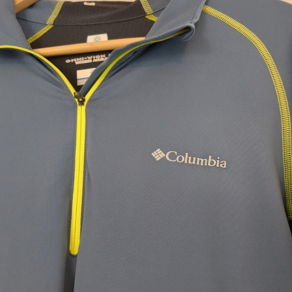 Columbia Shirt Men's Medium Moisture Wick Omni Freeze Outdoor Corpcore Active - Picture 2 of 8